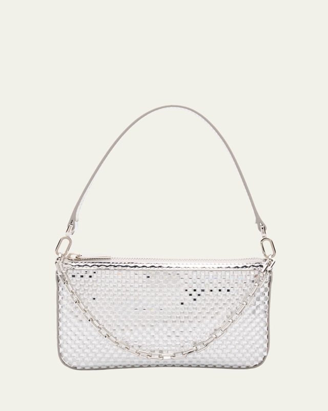 Loubila Mini Mesh Strass Shoulder Bag